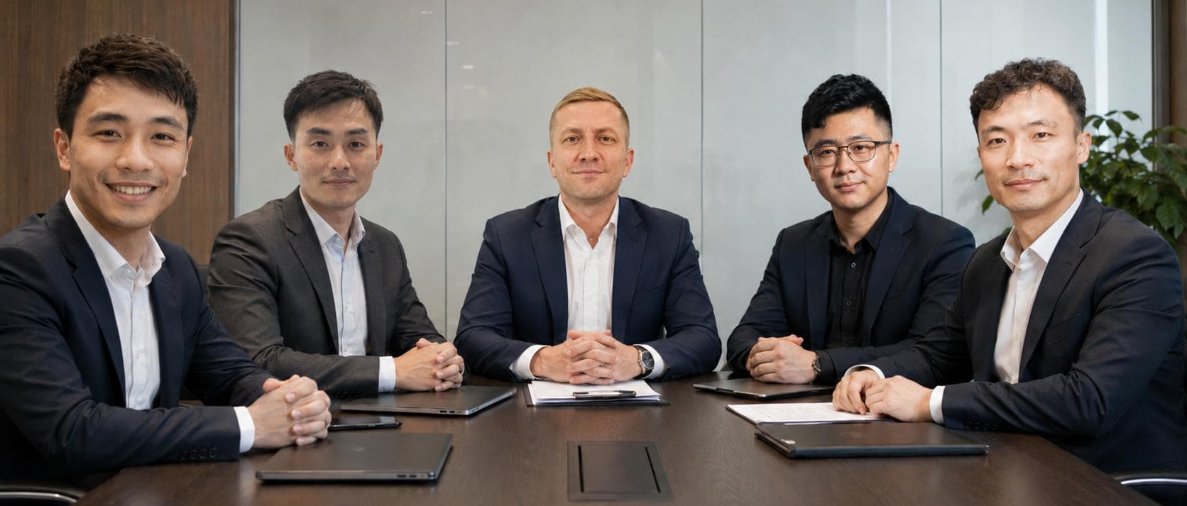 The Sonex-Digital leadership team in the boardroom